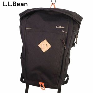 L.L.Bean エルエルビーン 294144 ロールトップ★ リュック バックパック デイパック バッグ 鞄 Sz.F　メンズ 黒　I4G00054_3#U