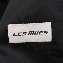 美品★ LES MUES レミュー 通年 背抜き★ フォーマル セットアップ スーツ Sz.Y4　メンズ 黒 冠婚葬祭にも　I4T00663_2#O_画像4