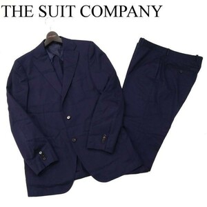 THE SUIT COMPANY スーツカンパニー 春夏 Super110's カノニコ生地★ セットアップ スーツ Sz.185cm-6Drop　メンズ ネイビー　G3T00814_3#M