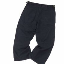 CABANE de zucca カバンド ズッカ 春夏 斜めジップ★ 立体裁断 ミリタリー クロップド パンツ Sz.S　メンズ ネイビー　I4B00515_3#P_画像5