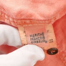 MARITHE FRANCOIS GIRBAUD マリテフランソワ ジルボー 春夏 麻100%★ 長袖 デザイン リネン シャツ Sz.M　メンズ　I4T00793_3#A_画像6