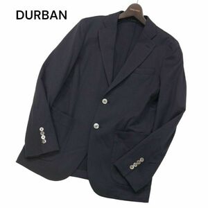 D'URBAN ダーバン 春夏 背抜き★ アンコン テーラード ジャケット Sz.46　メンズ ネイビー ビジカジ　I4T00885_3#M