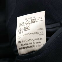 TEIJIN MEN'S SHOP テイジン メンズショップ 春夏★ 刻印 銀ボタン ブレザー テーラード ジャケット 紺ブレ Sz.46L　メンズ　I4T00881_3#M_画像8