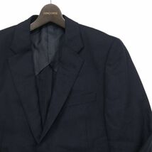 TEIJIN MEN'S SHOP テイジン メンズショップ 春夏★ 刻印 銀ボタン ブレザー テーラード ジャケット 紺ブレ Sz.46L　メンズ　I4T00881_3#M_画像2