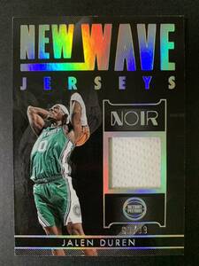 99枚限定　2022-23 Panini 高級シリーズ　noir jalen duren rookie new wave jerseys ジャージ　NBAカード