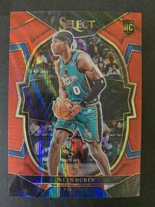 2022-23 Panini select jalen duren red wave RC NBAカード　パラレルルーキーカード　大活躍！