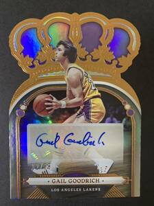 99枚限定　2022-23 Panini court kings gail goodrich 直筆サインカード Auto ブルーパラレル　NBAカード　レイカーズ