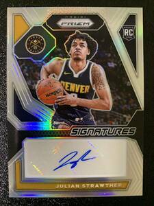 2023-24 Panini rookie signatures Julian strawther silver RC 直筆 サインカード　シルバーパラレル　NBAカード