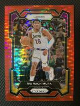 299枚限定　2023-24 Panini Prizm Basketball rui hachimura Red Seismic Prizm NBAカード　八村塁　レイカーズ_画像1