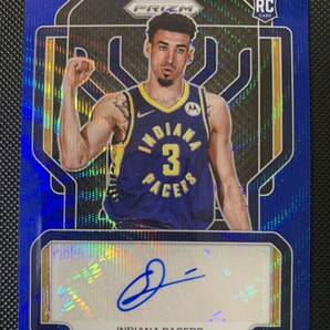 2022-23 Panini prizm chris duarte blue wave signatures RC 直筆サインカード NBAカード 大活躍！の画像1