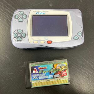 ZA#133 WonderSwan Color デジモンカセット付きBANDAI ワンダースワン ワンダースワンカラー バンダイ 現状品