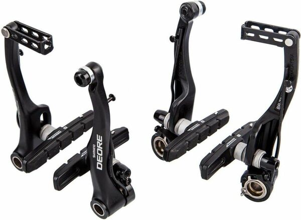 SHIMANO Deore BR-T610 Vブレーキ ブラック 前後セット 未使用品 シマノ デオーレ DAHON、tern等に