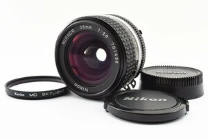 【美品】ニコン Nikon Ai-s Nikkor 28mm f/2.8 大口径 高級 広角 単焦点レンズ Fマウント 試写・動作確認済み！2091454
