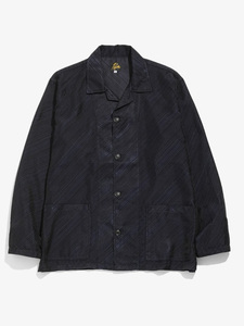 NEEDLES L/S CABANA SHIRT - AC/PE KERSEY JQ. NAVY Mサイズ