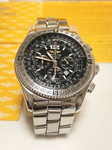 ☆ BREITLING ブライトリング Ｂ－２ SSブレス ブラック文字盤 (中古) ☆ ★送料無料★