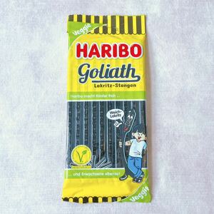 HARIBO 【日本未販売】goliath 125g リコリスロンググミ　黒いグミ　まずいグミ