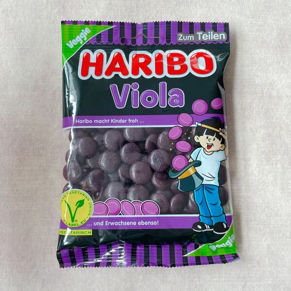 HARIBO【日本未販売】viola 125g リコリス　ベジタリアン　黒いグミ