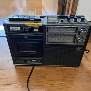 AIWA tmr-355 ラジオ ラジオカセットレコーダー ラジカセ レトロ AM FM 3バンド 