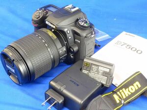 梱佐S6960●【動作確認済】NIKON ニコン D7500 レンズキット AF-S DX NIKKOR 18-140mm f3.5-5.6G ED VR デジタル一眼レフカメラ