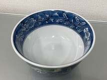 真正品　源右衛門窯　染錦古代花鳥　飯碗　有田焼　源右衛門　和食器_画像5