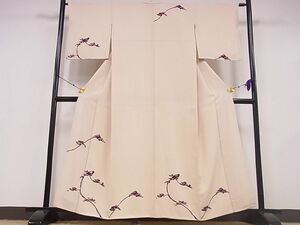 平和屋川間店■訪問着　刺繍　松　着丈158cm　裄丈63cm　正絹　逸品　B-fe5198