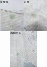 平和屋川間店■上質な紬　単衣　風景樹林文　着丈164cm　裄丈67cm　正絹　逸品　未使用　B-zg6377_画像7