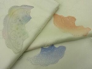 平和屋川間店■上質な小紋　地紋起こし　花絵皿　逸品　n-ar2086