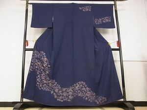 平和屋川間店■訪問着　刺繍　宝尽くし花鳥文　着丈157cm　裄丈63.5cm　正絹　逸品　A-wj3804