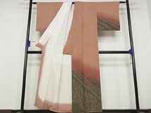 平和屋川間店■訪問着　樹林文　御召縮緬　暈し染め　着丈155cm　裄丈61.5cm　正絹　逸品　B-ey3098_画像2