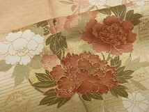 平和屋川間店■訪問着　駒刺繍　花丸文　暈し染め　金彩　着丈158cm　裄丈64cm　正絹　逸品　B-jd1698_画像7