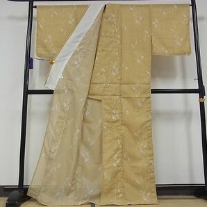 平和屋川間店■夏物 小紋 絽 笹間道 着丈168.5cm 裄丈67.5cm 洗える着物 未使用 B-wt8564の画像2