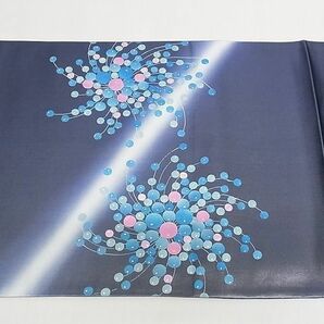 平和屋-こころ店■フランソワーズ・モレシャン 太鼓柄袋帯 刺繍 枝花文 金糸 金彩 正絹 逸品 A-pf6786の画像5