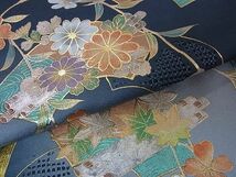 平和屋2■中国三大刺繍　スワトウ刺繍　汕頭刺繍　訪問着　地紙花文　暈し染め　金彩　逸品　1ic0934_画像7