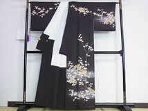 平和屋2■訪問着　駒刺繍　花源氏香　暈し染め　金彩　逸品　1ic1120_画像5