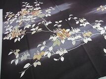 平和屋2■訪問着　駒刺繍　花源氏香　暈し染め　金彩　逸品　1ic1120_画像1