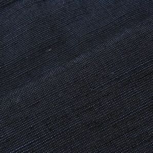 平和屋1■男性 長羽織 紬地 留紺色 逸品 未使用 dy8434の画像4
