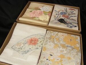 平和屋-こころ店■名古屋帯 まとめて100点 更紗 花柄 作家物 手描き 駒刺繍 型染め 金銀糸 など 未使用品あり 全て正絹 hi1262