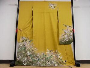 平和屋-こころ店■豪華振袖　辻が花　暈し染め　金彩　着丈167cm　裄丈67.5cm　正絹　逸品　1B-ph0767