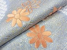 平和屋2■訪問着　刺繍　絞り　吉祥花文　金彩　逸品　fe8771_画像7