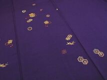 平和屋-こころ店■訪問着　刺繍　宝尽くし　金糸　ますいわ屋扱い　着丈146cm　裄丈60cm　正絹　逸品　B-oa8844_画像4