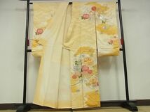 平和屋-こころ店■豪華振袖　駒刺繍　草花文　暈し染め　金銀糸　着丈158cm　裄丈64cm　正絹　逸品　B-zg9159_画像2