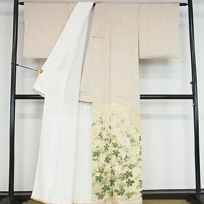 平和屋2■豪華色留袖 駒刺繍 枝菊 金彩 逸品 op8979の画像2