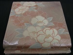 平和屋川間店■六通柄袋帯　唐織　草花文　金銀糸　やまとオリジナル　逸品　dy4260