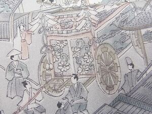 平和屋野田店■上質な小紋　手描き　祇園祭　逸品　n-yc6215