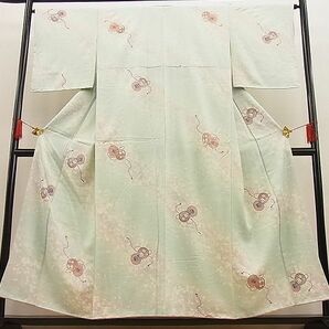 平和屋野田店■上質な小紋 鼓舞花文 暈し染め 金彩 やまと誂製 逸品 未使用 n-ip2478の画像1