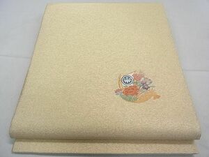 平和屋1■太鼓柄袋帯　綴れ　船花文　逸品　未使用　CAAA5094fb