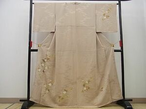 平和屋川間店■訪問着　刺繍　芝草菊花文　金彩　逸品　n-sa2494