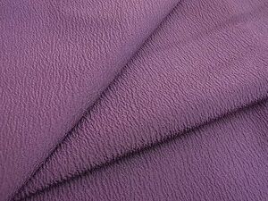 平和屋川間店■上質な色無地　ふくれ織　古代紫色　逸品　n-kn0387