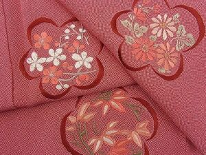 平和屋川間店■訪問着　総刺繍　舞梅花文　金糸　逸品　n-fw2668