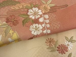 平和屋川間店■訪問着　総刺繍　地紙吉祥花文　暈し染め　金彩　逸品　未使用　n-fw3036